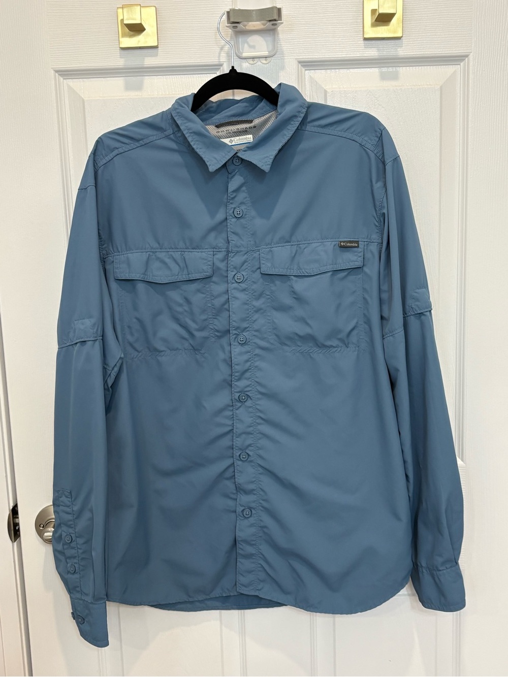 Columbia Men's Slate Blue Lightweight Outdoor Shirt Jacket #1461